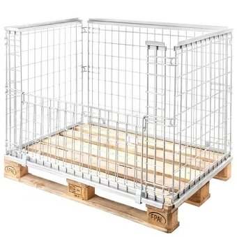 GITTERBOX - kovový paletový koš 120×80 cm