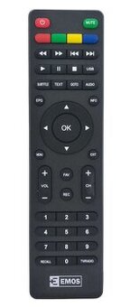 dálkový ovladač k settopboxu EMOS EM170 HD