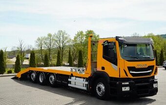 IVECO AD320S42 8x2 - plošina na přepravu vozidel a strojů