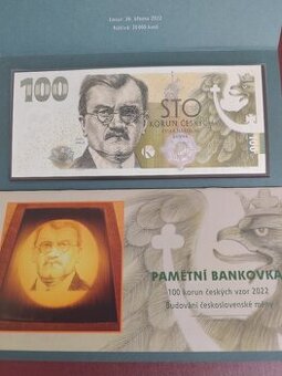 Pamětní bankovka 100 Kč Engliš UNC