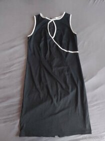 Dámské pouzdrové šaty černobílé - 1
