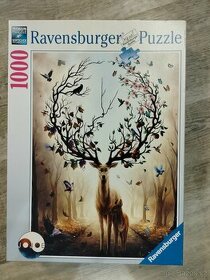 Puzzle Ravensburger Bájný jelen 1000 dílků - 1