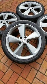 ALU kola ŠKODA 5x112 R18 letní 225/40/18 2x8mm a 2x6,5mm