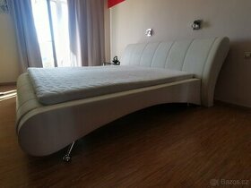 Designová robustní manželská postel PURTEX 180x200 cm - 1