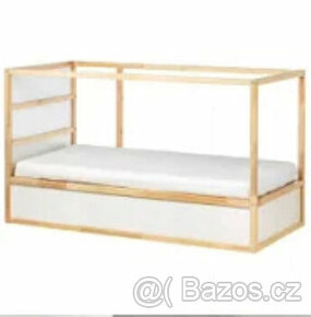 Oboustranná postel - palanda IKEA KURA + matrace