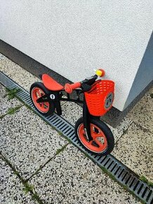 Dětské odrážedlo Firstbike Limited Orange + adaptéry, košík