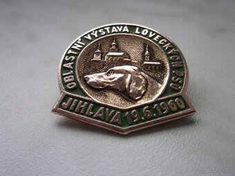 ODZNAK - MYSLIVOST - VÝSTAVA PSŮ - JIHLAVA r. 1960