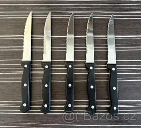 Sada nožů IKEA černé, 22cm, 5 ks - 1
