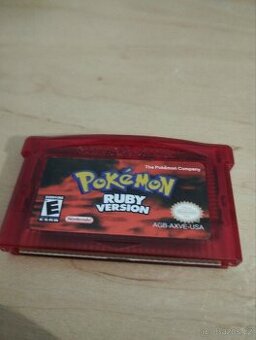 Hra Pokemon ruby na gameboy advance