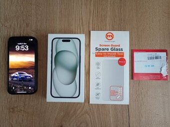 iPhone 15 128GB černý 99% BATERIE + příslušenství