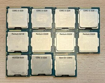 Procerory Intel i3, Xeon, Pentium Gxxxx