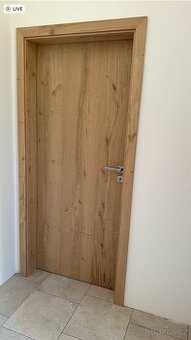 Dýhované dveře Sapeli, Elegant Komfort 70, pravé vč. zárubně