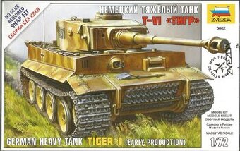 Německý tank Tiger I | Zvezda | 5002 | 1:72 | Raná výroba