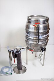 Destilační přístroj 100L dvouplášť el.4kW měď rektifikace