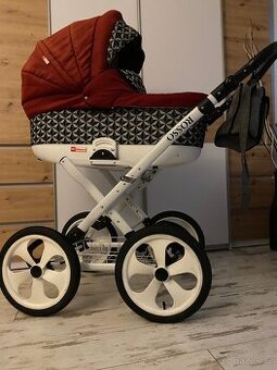 Hluboký kočarek babylux Rosso