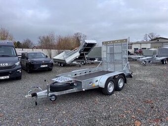 Přívěsný vozík, přepravník 300x150cm, 2700kg,rampa