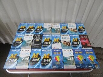 Nabízím staré VHS kazety. Ruzné značky.  Nejde o novou věc.