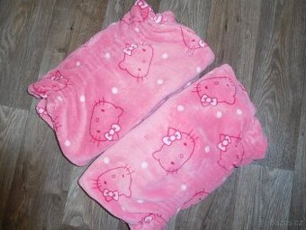 Nádherný župan Hello Kitty vel. 116, UV tričko 134/140