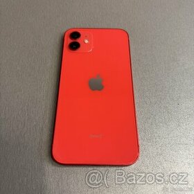 iPhone 12 64GB red, pěkný stav, 12 měsíců záruka