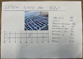 Stavební lešení BOSTA 100   128 m2 - 1
