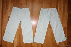 2x N.O.V.É plátěné kalhoty pro dvojčata vel.104 - 1