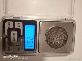 Stříbrná mince Francie 10 franků

