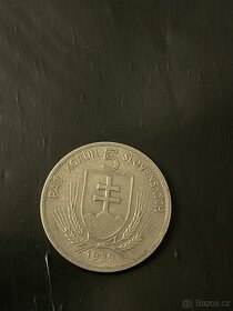 5 korun slovenských 1939