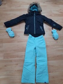 ROXY lyžařský/snowboard komplet bundy,kalhot,rukavic-10 let