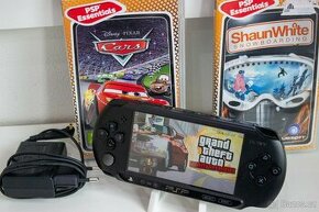 PSP STREET E1004 16GB karta + 10 her a CFW hack - 1