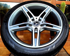 alu R18 5x112 bicolor, Mercedes CLS, W219, letné pneu 245/40