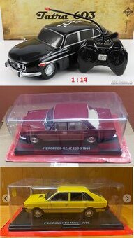 Modely 1:24, 1:14 Tatra, Mercedes, Polonez