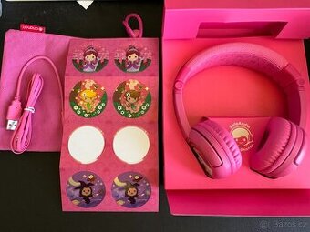 Dětská růžová sluchátka BuddyPhones - 1
