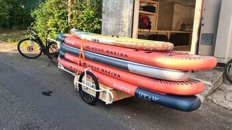 Elektrokolo s vlekem na paddleboardy