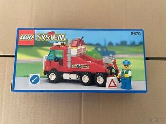LEGO SYSTEM LEGOLAND 6670 ODTAHOVÝ VŮZ CČETNĚ NÁVODU A BOXU