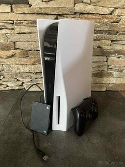 PS5 verze s mechanikou + účet s hrami + 2TB externí disk
