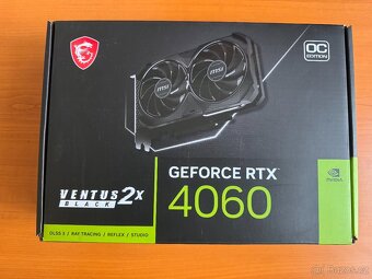 MSI GeForce RTX 4060 VENTUS 2X BLACK 8G OC (Záruka)