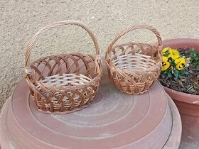 Proutěný košíček -  kulatý a oválný