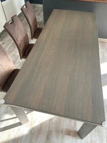 Jídelní stůl masiv + dýha od truhláře 220X90cm