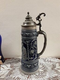 Starožitný keramický korbel