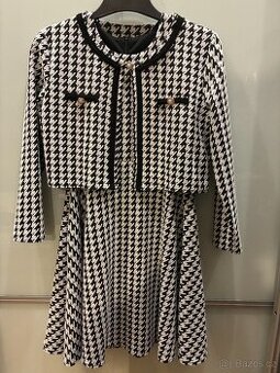 Kostýmek 152/158 souprava sako + šaty + set oblečení zdarma