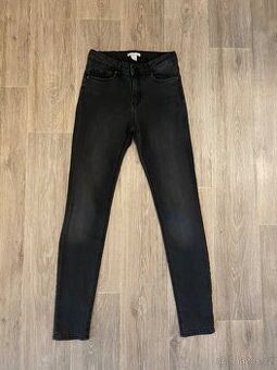 Džíny H&M tmavě šedé vel. 36