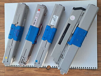 Sada použitých CMYK tonerů pro tiskárny OKI C301dn / C321dn