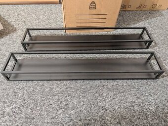 2x LINDÅSEN Police na vystavení věcí, antracit