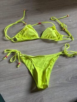 Dámské plavky žluté neonové