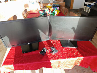2x LCD LED MONITOR LG 22" - 22M37A-BA se zdroji