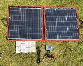 Solární nabíjecí taška 80W pro 12V aku, vč. regulátoru