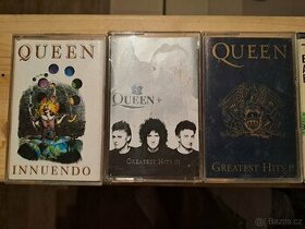 Kazety: Zappa, Queen, Beatles, Abba, Nirvana, The Cure
