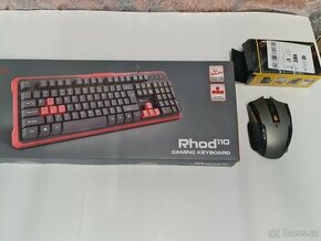 Set Genesis herní klávesnice RHOD 110 + bezdrátová myš