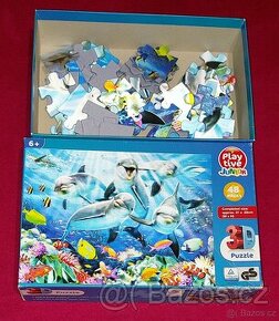 3D puzzle 48 dílků: Delfíní selfie