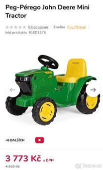 Dětský traktor John Deere - 1